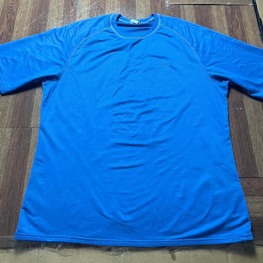 Nike Blue Sphere Dry Retro Tech Running Train Shirt‎ Large